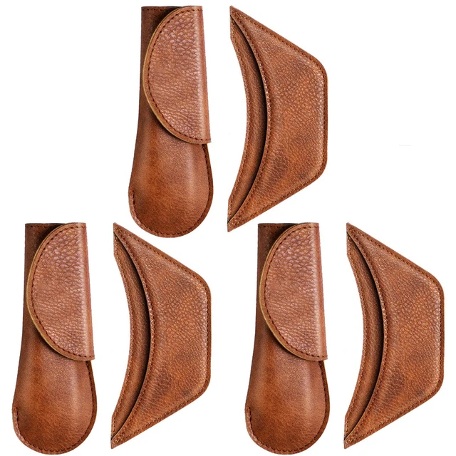 6 Pieces Cast Iron Handle Cover Handmade Thick Skillet Handle Cover Full