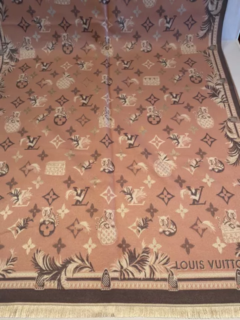 Shop Louis Vuitton MONOGRAM Knit & Fur Scarves (M79306) by aya-guilera