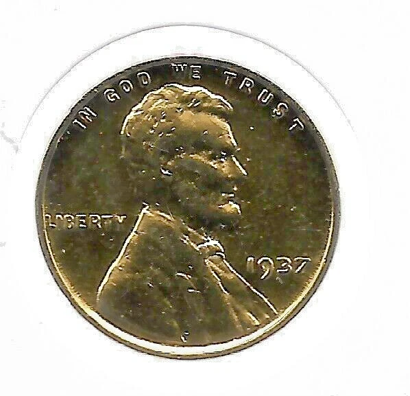 1937 US Liberty Lincoln Wheat Gold Cent Penny Collectible Collection Coin LOT:22