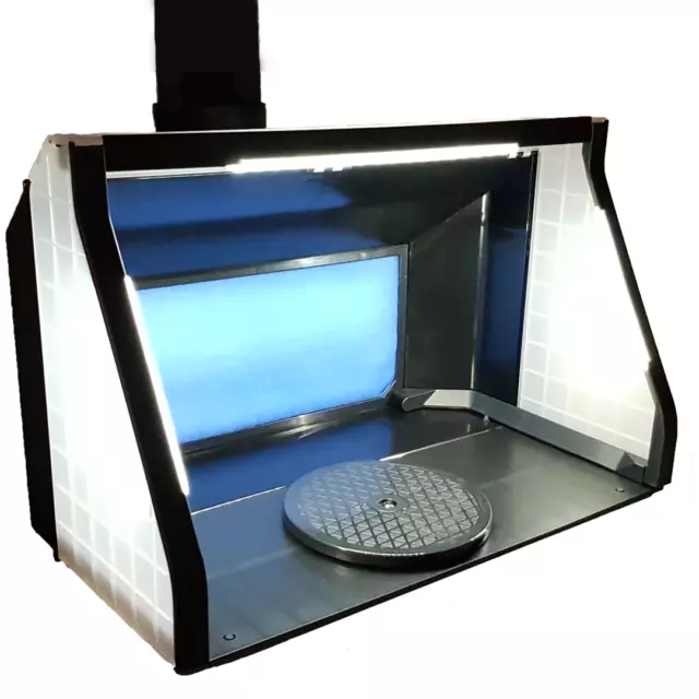 Portable Fold Away Airbrush Spray Booth with LED Lights