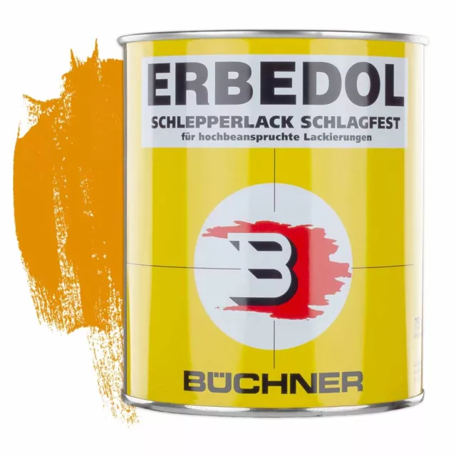 ERBEDOL Schlagfester Lack Fristein SL1071 gelb 0,75 l Schutzlack Langlebig