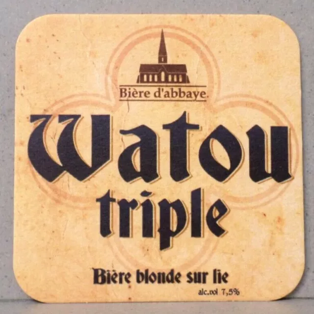 SOUS BOCK "WATOU TRIPLE"/ Bière d'Abbaye belge / Brasserie Saint Bernardus