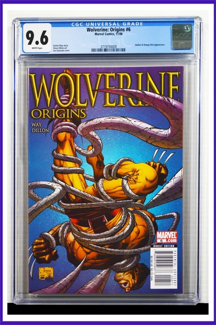 Wolverine Origins #6 CGC Graded 9.6 Marvel November 2006 White Pages Comic Book.