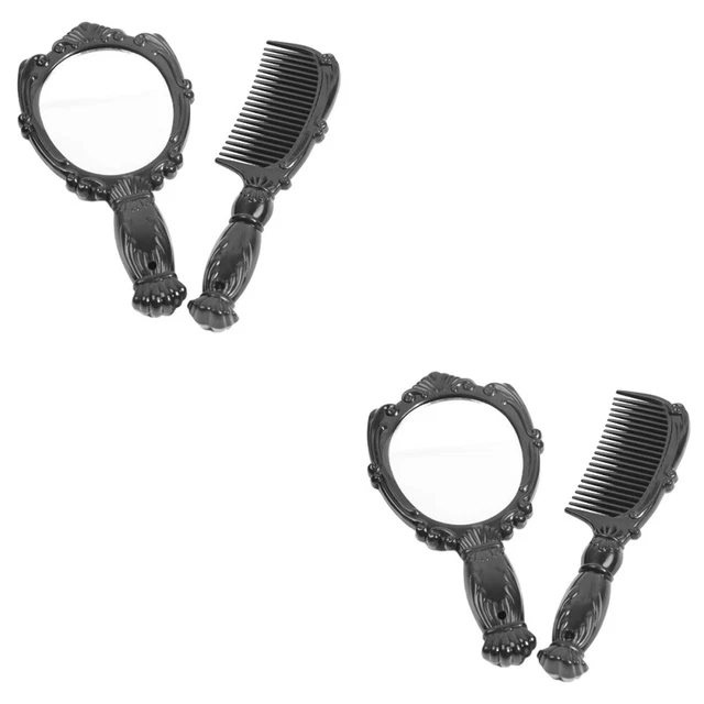 4 pz set specchietti pettine Abs Miss specchio cosmetico compatto