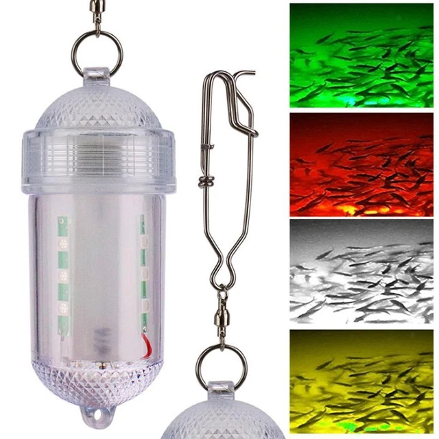 6 Lumières Sous-marines Pour Pêche – Forme D’œil, LED, 30h, 5 Couleurs, Allumage Au Contact De L’eau