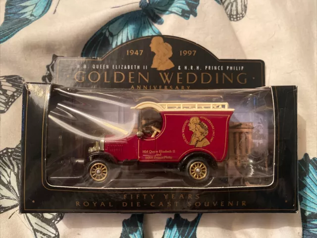 Vintage Golden Wedding Anniversary Fifty Years Royal Die Cast Souvenir