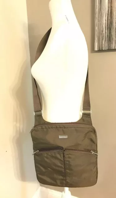 Baggallini Light Brown Crossbody Light Weight Travel Purse Handbag