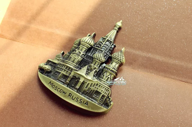 Russia Moscow Tourism Travel Souvenir 3D Metal Fridge Magnet Craft GIFT IDEA 3