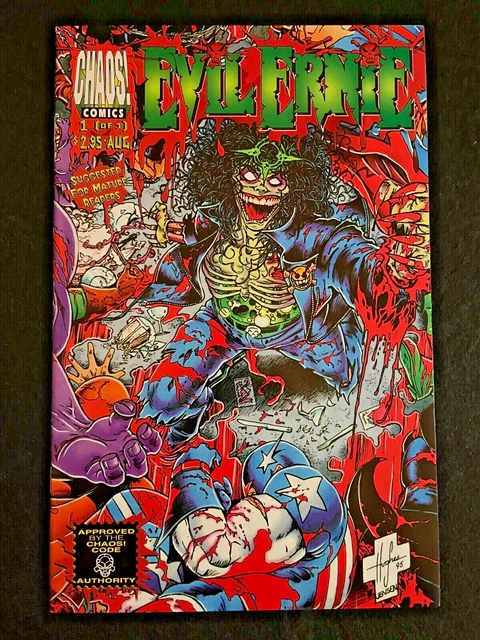 Evil Ernie vs the Super-Heroes #1 1995 - HIGH GRADE