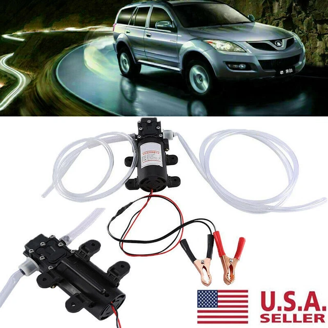 12V 5L/min Electric Fuel Transfer Pump Oil Fluid Extractor Car Tractor Truck USA