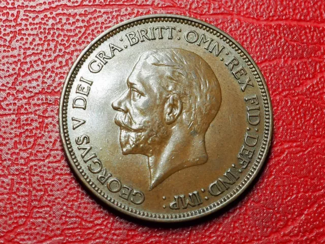 George V High Grade  Penny Coin 1936