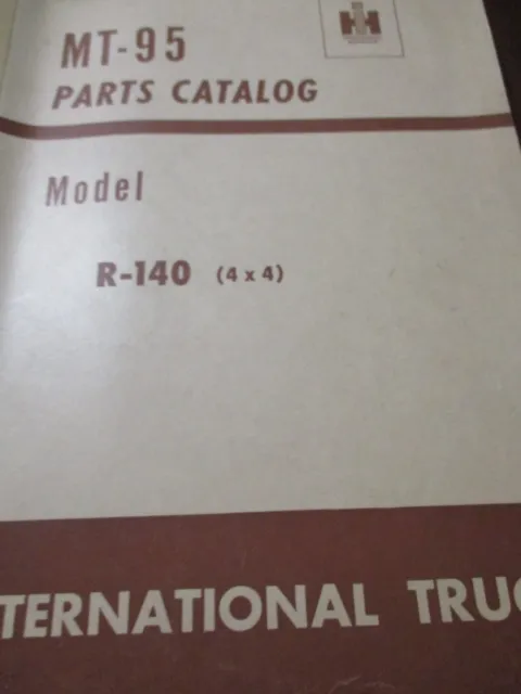 International Model R-140 (4X4) Trucks Parts Catalog 1954