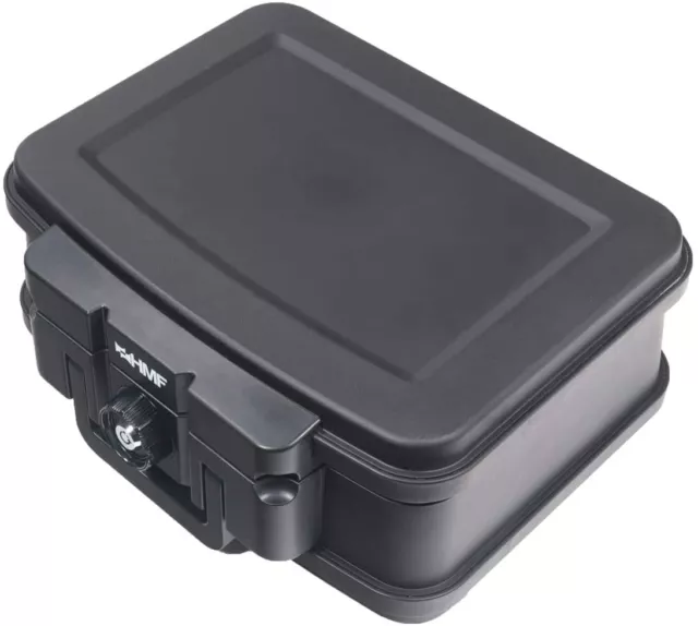 HMF Feuerfeste Wasserdichte Dokumentenbox DIN A4 Dokumentenkassette Tresor Safe