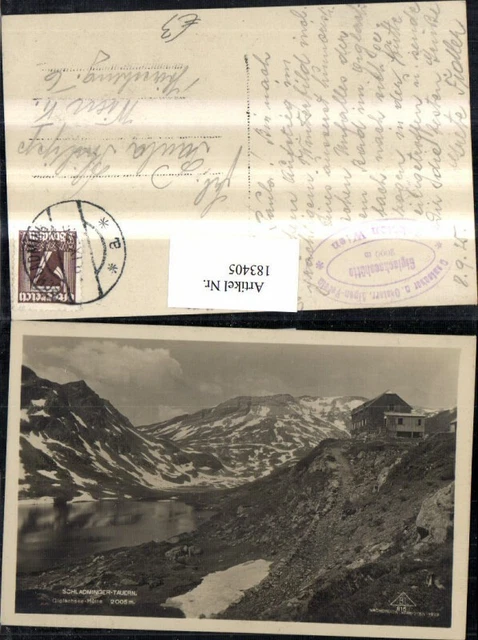 183405,Schladminger Tauern Giglachsee Hütte Schladming Foto Ak