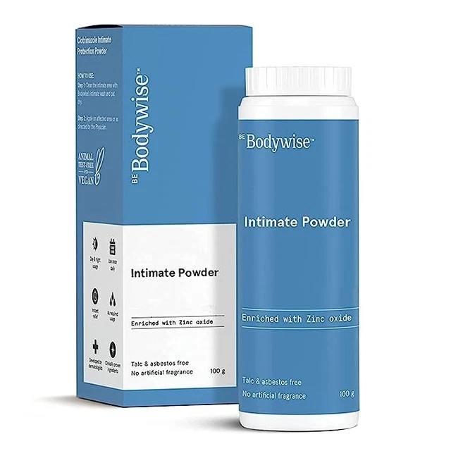 Polvo íntimo antifúngico Bodywise | combate las infecciones bacterianas | (100 g).