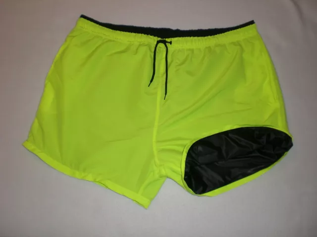 Pvc Cotton Doppel Badehose Shorts & Innen Extra Soft Pvc Swim Pants   L-Xl