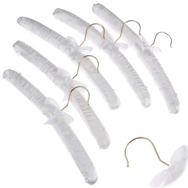 Clothes Hangers Soft 5Pcs 35cm Padded Satin Padded Hangers Coat Hangers Luxury