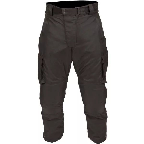 Buffalo Pacific Waterproof Motorcycle Short Leg Trousers Black Mens Womens