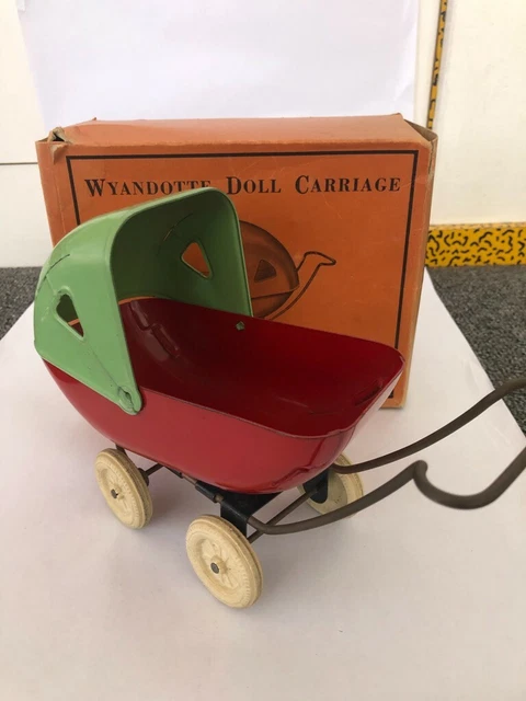 Wyandotte Vintage Large Doll Carriage with Original Box - Great Condition Wyandotte Vintage Large Doll Carriage with Original Box - Great Condition