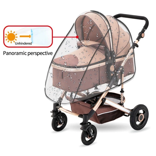 Portátil impermeable coche bebé coche cochecito protección contra la lluvia cubierta protección contra la lluvia