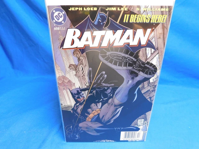 Batman #608 Hush Jim Lee Jeph Loeb DC 2002 Newsstand UPC 1st Print VF+