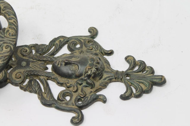 Vintage Original Hand Crafted Brass English Wall Hook Hanger Hardware NH6800 6