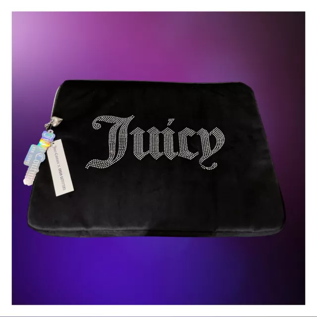 NEW UO Juicy Couture Bling XL 16" Laptop Sleeve Case MULTI USE Zip Up Padded Bag