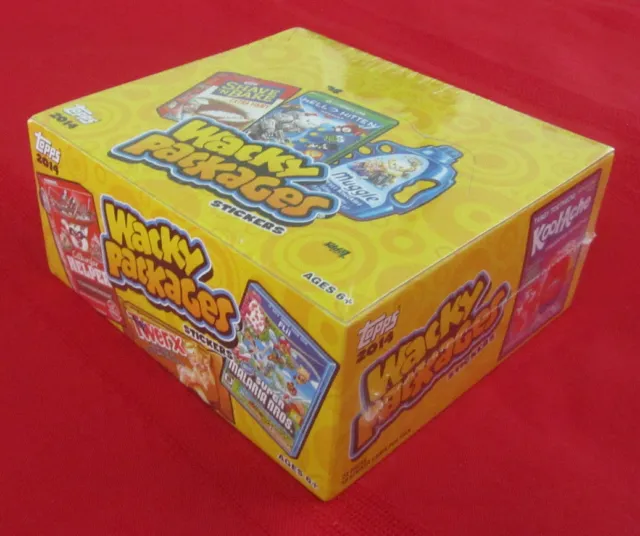 2014 paquetes Wacky caja sellada (24 piezas/10 pegatinas) en excelente estado