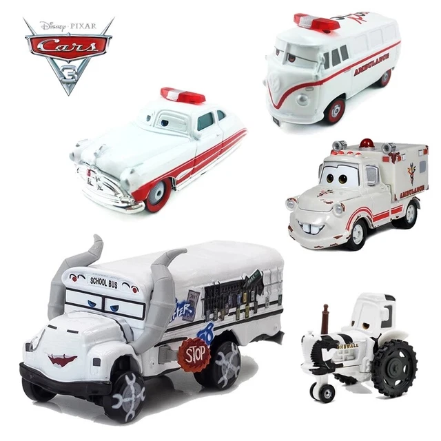 MATTEL DISNEY PIXAR Cars Fillmore Ambulance McQueen Tractor Kids Model