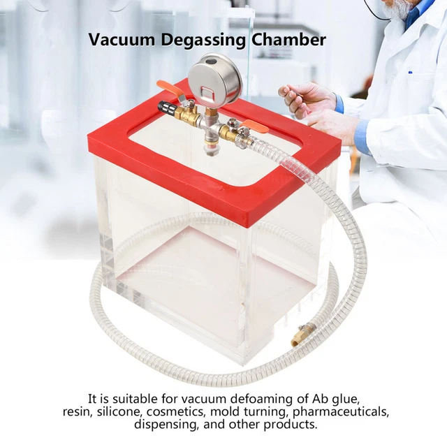 2 Gallon Acrylic Vacuum Chamber Acrylic Clear Perfect for Refrigerator Vacuum