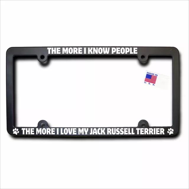 More I Love My JACK RUSSELL TERRIER License Frame (T2)