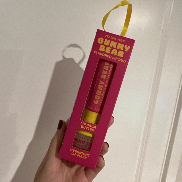 TRADER JOE’S GUMMY Bear Duo Lip Butter Balm and Overnight Lip Mask NIB