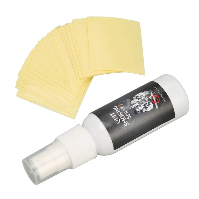 Smettere di fumare spray con 30 cerotti per proteggere i polmoni spray a base di erbe smettere di fumare TDM