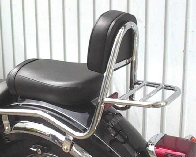 SISSYBAR de pipe avec pad et le transporteur, Yamaha XVS 125 Drag Star 2000