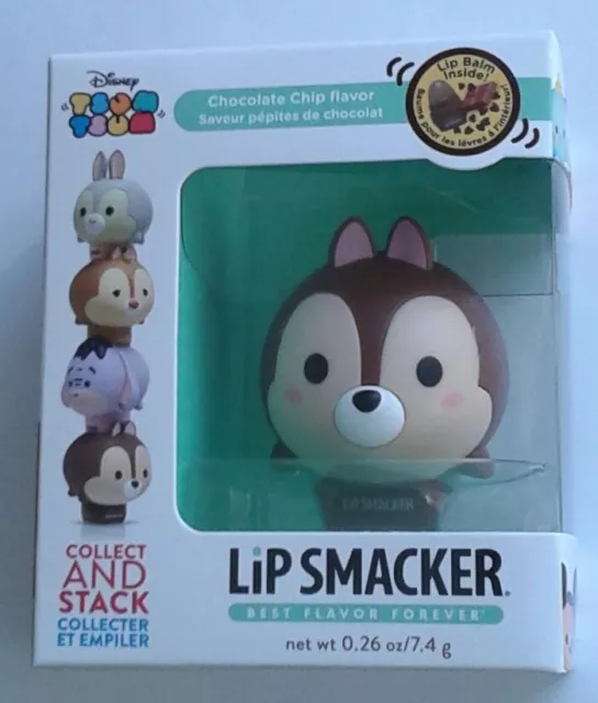 Disney Tsum Tsum Lip Smackers Chip "Chocolate Chip" Flavored Lip Balm. New!