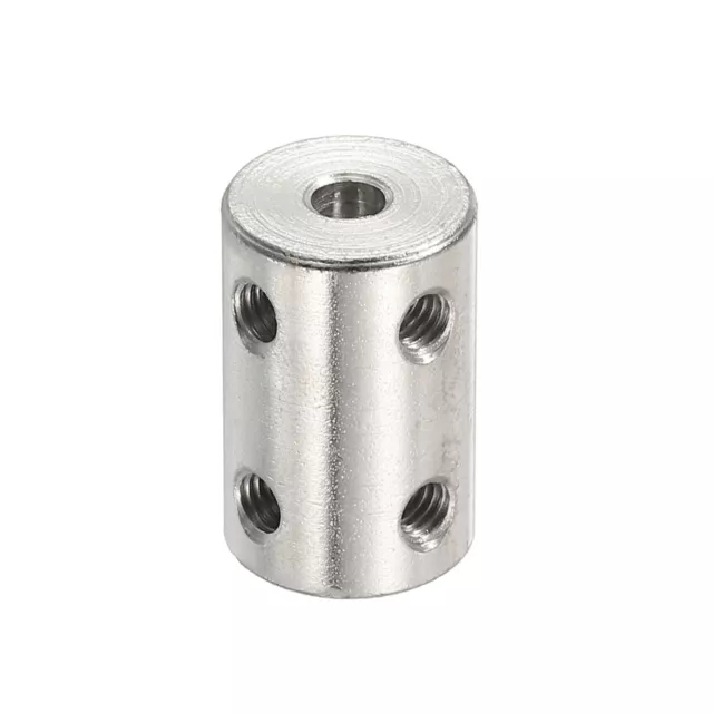 Shaft Coupler L22xD14 4mm to 5mm Stainless Steel w Screw,Wrench Silver 3