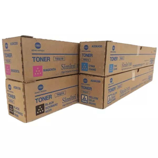 Konica Minolta TN321 Toner TN321C TN321M TN321Y TN321K Bizhub C224 C284 C364