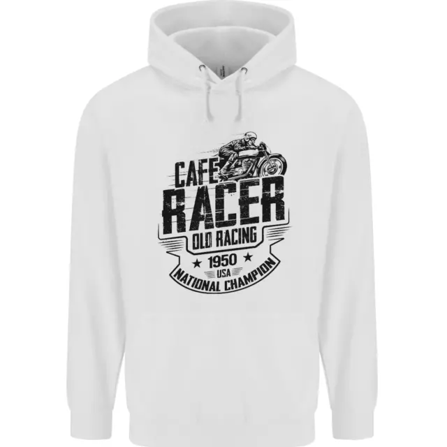 Cafe Racer Old Racing Motorcycle Biker Childrens Kids Hoodie