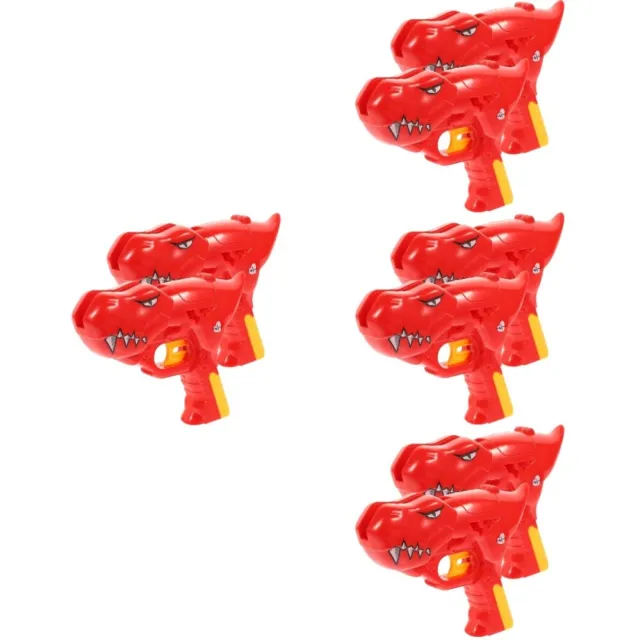 8 Pcs Red Plastic Lollipop Robot Child Bulk Toys for Kids Holder
