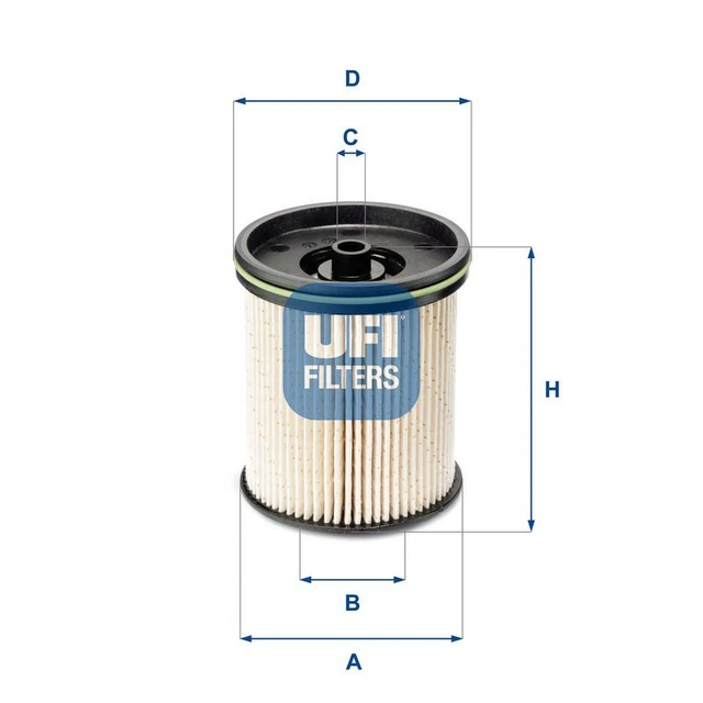 UFI Filters, Filtro Gasolio 26.610.00, Filtro Carburante Per - 6