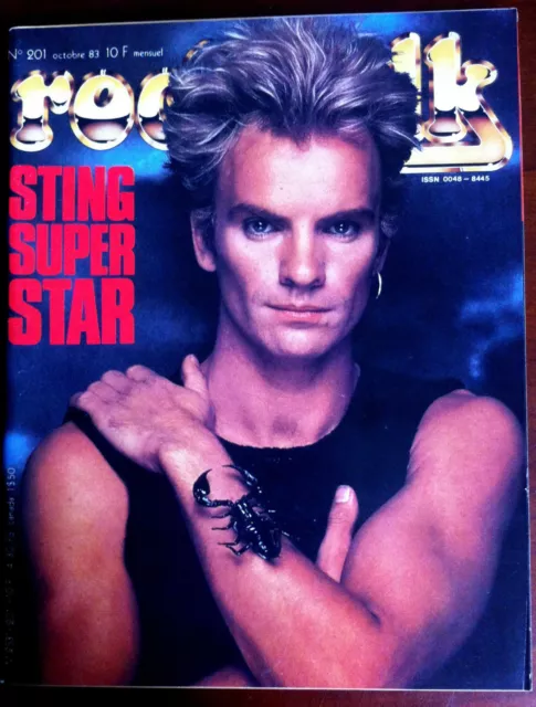 ROCK et FOLK 201 du 10/1983; Sting/ Charlélie Couture/ Lavilliers/ Mike & Jerry