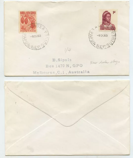 62107 - Papua New Guinea - Beleg - Talasea 8.10.1963 nach Melbourne, Australien