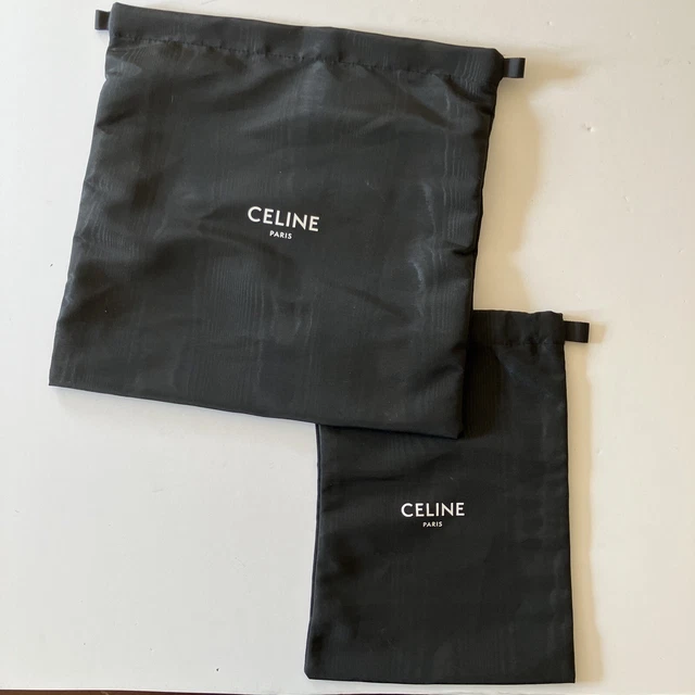 Lote de 2 bolsas de polvo Celine bolsas para zapatos