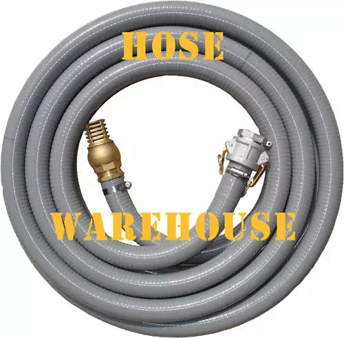 Fire Suction Hose 2" x 10mtr, camlock, foot valve FREE FREIGHT