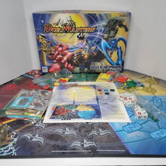 Duel Masters Battle of the Creatures Board Game 2004 Milton Bradly Complete 100%