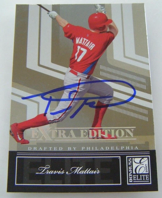 TRAVIS MATTAIR SIGNED RC 2007 Donruss baseball card AUTO SOUTHRIDGE