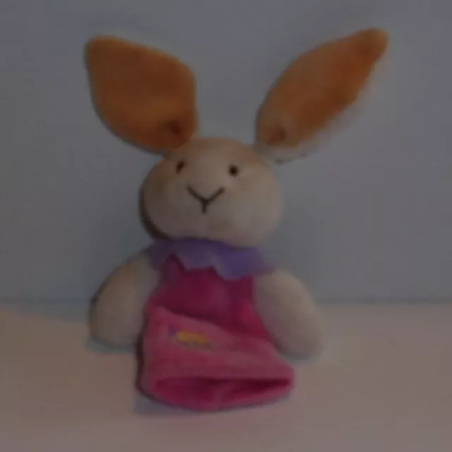 Doudou Lapin Babynat Baby Nat' - Blanc Rose