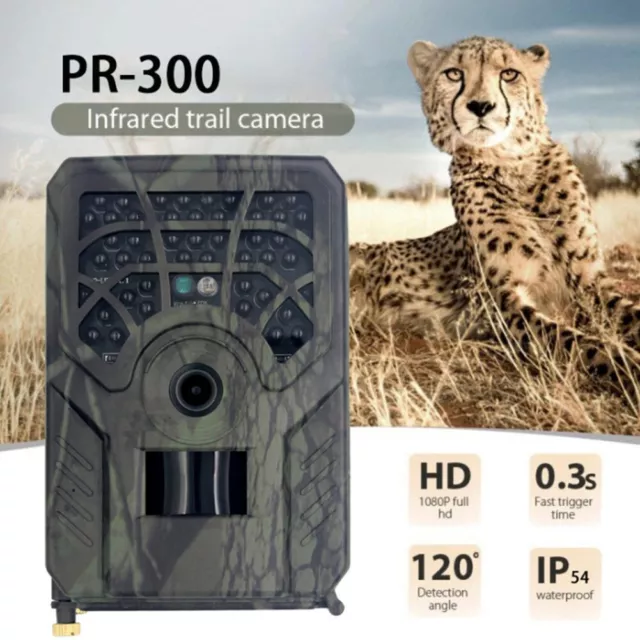 Caméra de chasse extérieure 12 mégapixels vision nocturne activée par le mou
