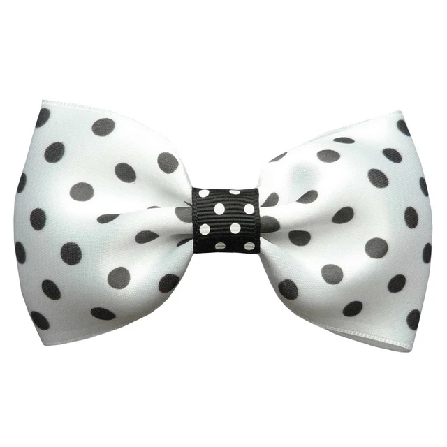 Pince Barrette Cheveux Fleur Ronde Rétro Bleu Jean Pois Blanc - Neuf Sans étiquettes, Marque Soyokay