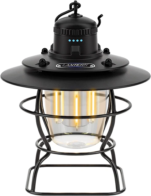 Coquimbo Camping Lantern, Rechargeable LED Lantern Type C, Vintage Camping Light